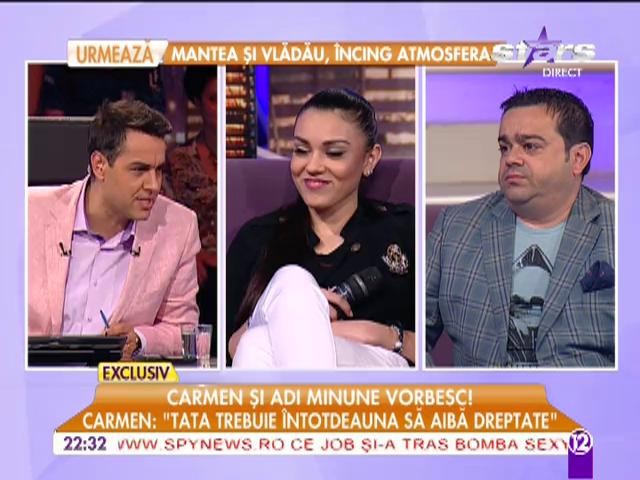 Carmen si Adi Minune vorbesc!