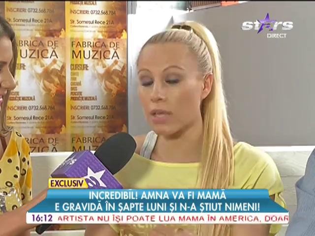 Amna este gravidă &icirc;n şapte luni