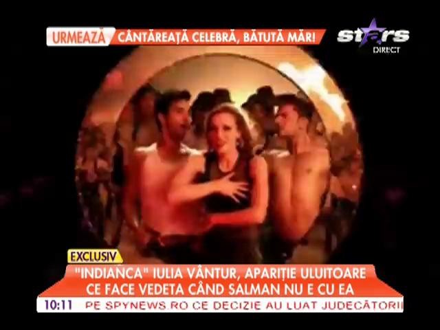 Iulia V&acirc;ntur, apariţie uluitoare fără Salman Khan