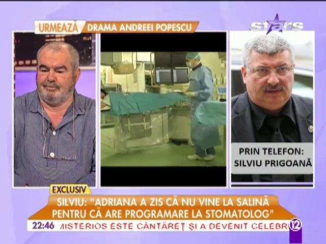 Silviu Prigoană: &rdquo;Motivul divorțului va fi că Adriana a venit acasă să mă jefuiască&rdquo;