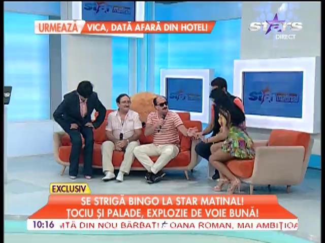 Romică Țociu și Cornel Palade strigă bingo la Star Matinal