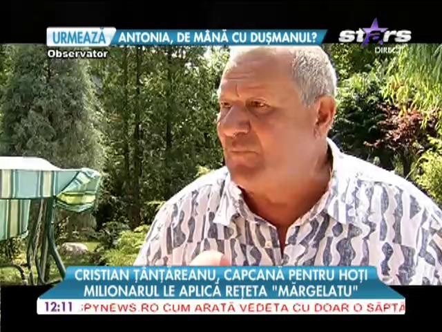 Cristian Ţ&acirc;nţăreanu, capcană pentru hoți