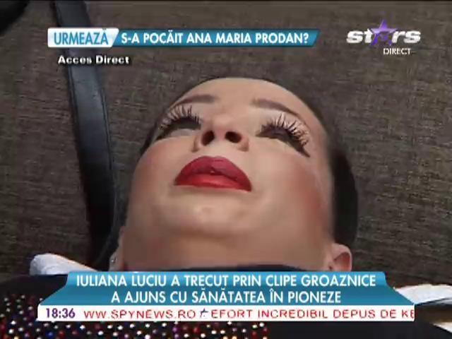 Iuliana Luciu, pe patul de spital