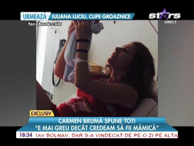 Carmen Brumă: "E mai greu dec&acirc;t credeam să fii mămică"