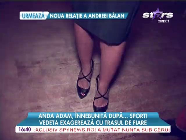 Anda Adam exagerează cu trasul de fiare!