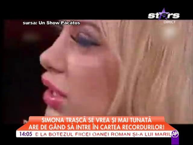 Simona Traşcă vrea să intre &icirc;n Cartea Recordurilor
