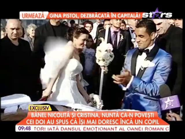 Bănel Nicoliţă şi Cristina, nuntă ca &icirc;n poveşti!