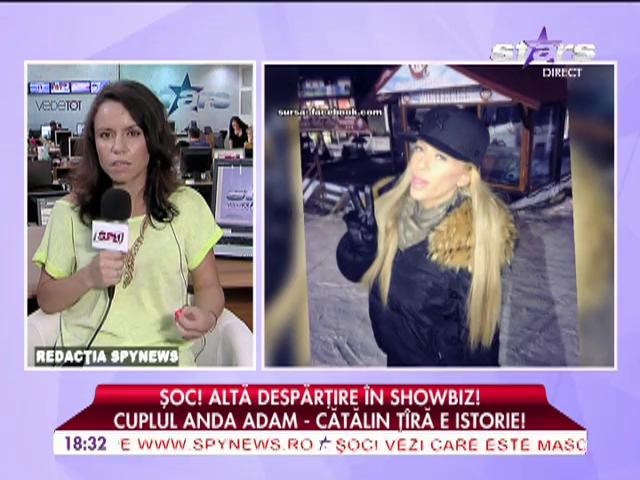 Despărţire &icirc;n showbiz! Cuplul Anda Adam - Cătălin T&icirc;ră este istorie!
