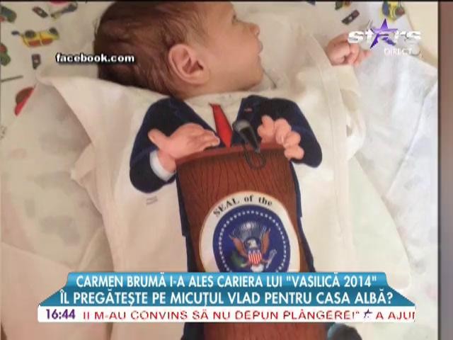 Carmen Brumă &icirc;l pregăteşte pe micuţul Vlad pentru Casa Albă!