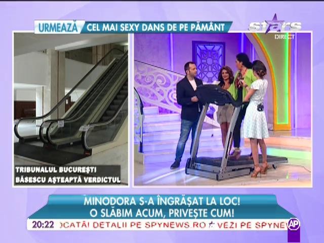Minodora răspunde la &icirc;ntrebările testului fulger, pe banda de alergat!