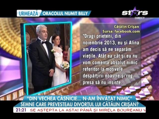 Semnele care prevesteau divorţul lui Cătălin Crişan, &icirc;ncă din ziua nunţii!