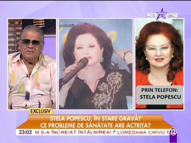 Stela Popescu, după operație: &rdquo;Mă simt foarte bine&rdquo;