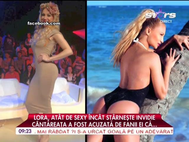 Lora st&acirc;rneşte invidii cu posteriorul ei
