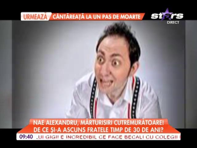 Actorul Nae Alexandru și-a ascuns fratele timp de 30 de ani!