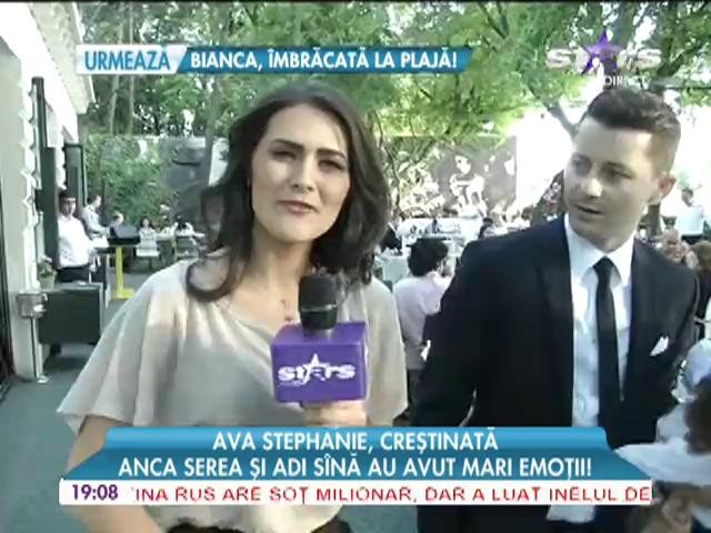 Anca Serea şi Adi S&icirc;nă și-au creștinat fetița