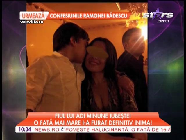 Fiul lui Adi Minune, &icirc;ndrăgostit de o fată mai mare