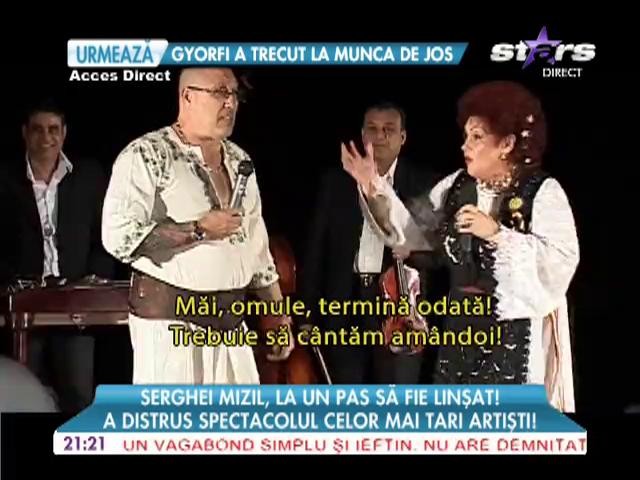 Serghei Mizil, la un pas să fie linşat! A distrus spectacolul celor mai tari artişti
