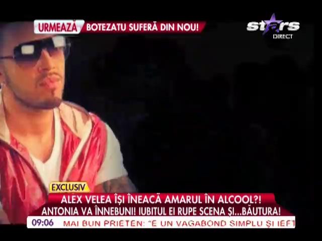 Alex Velea &icirc;şi &icirc;neacă amarul &icirc;n alcool