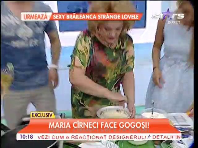 Maria C&acirc;rneci a făcut gogoși &icirc;n platoul de la Star Matinal!
