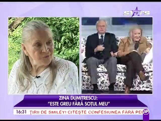 Zina Dumitrescu: &rdquo;E greu fără soțul meu!&rdquo;
