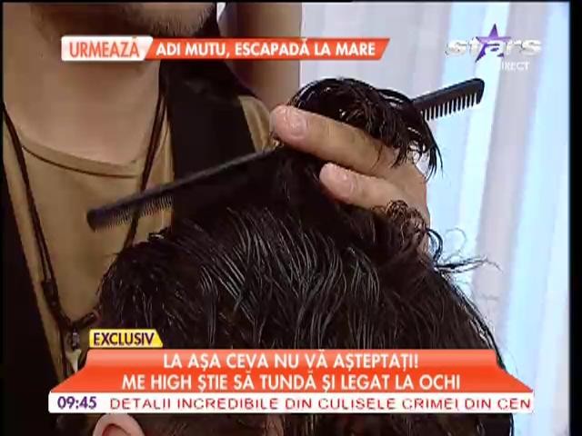 Me High a demonstrat că știe să tundă legat la ochi!