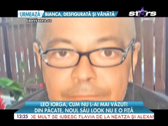 Leo Iorga a rămas chel! Din păcate, noul său look nu e o fiţă!
