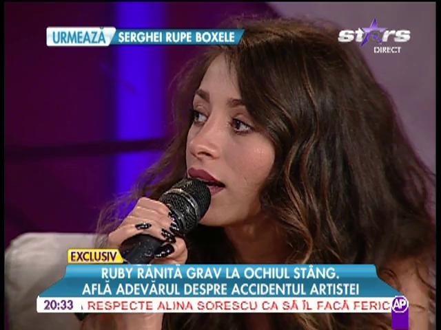 Ruby &icirc;şi tratează ochiul la veterinar