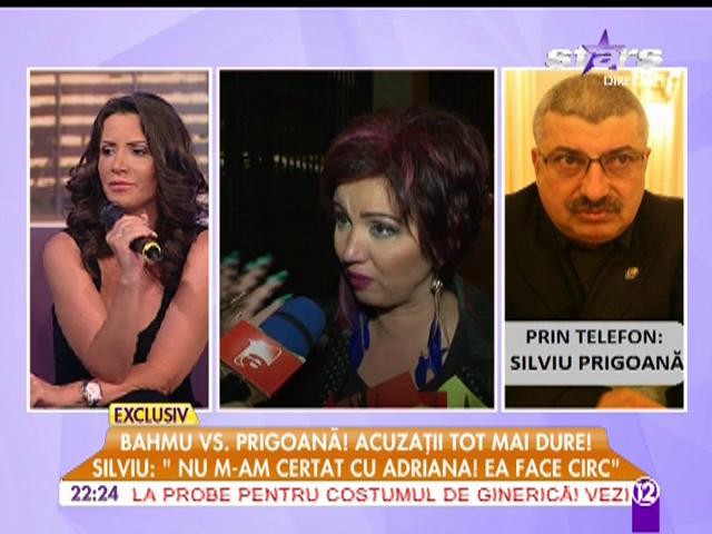 Silviu Prigoană: &rdquo;Nu m-am certat cu Adriana. Ea face circ!&rdquo;