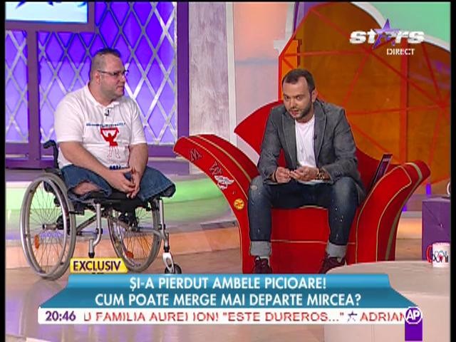 Şi-a pierdut ambele picioare! Mircea merge mai departe!