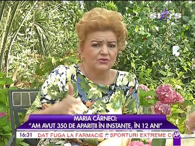 Maria C&acirc;rneci: "Am avut 350 de apariții &icirc;n instanțe, &icirc;n 12 ani"