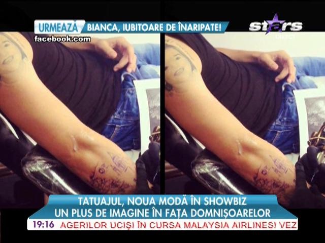 Tatuajul, noua modă &icirc;n showbiz