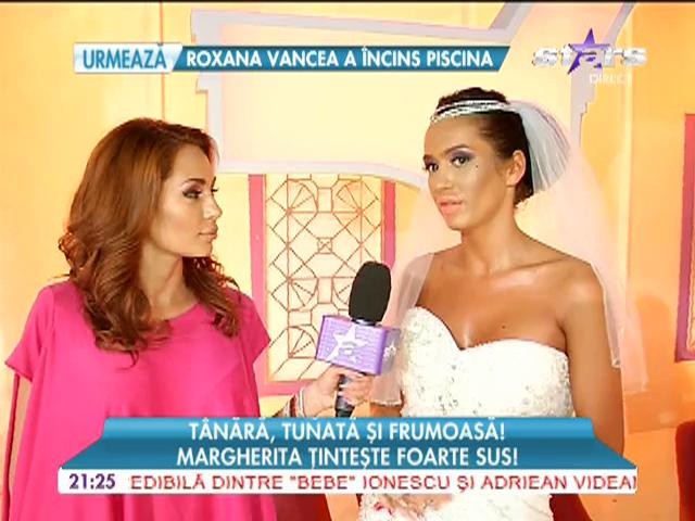 Margherita a &icirc;mbrăcat rochia de mireasă