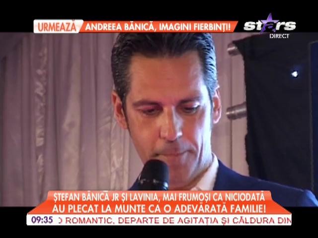 Ştefan Bănică Jr. şi Lavinia P&acirc;rva, vacanţă la munte