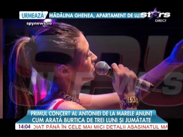 Antonia a urcat pe scena din Timiș, &icirc;nsărcinată &icirc;n trei luni și jumătate