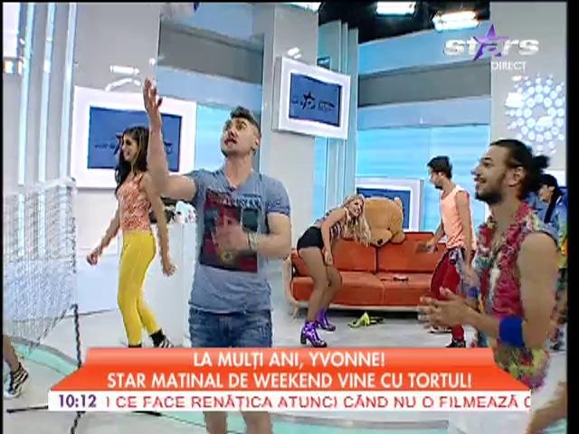De ziua ei, Yvonne a jucat volei &icirc;n platoul de la Star Matinal!