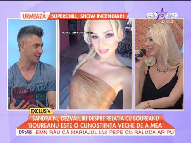 Sandra N., dezvăluiri despre relația cu Boureanu: &rdquo;Dacă &icirc;ntre mine și Cristi va fi ceva, voi recunoște!&rdquo;