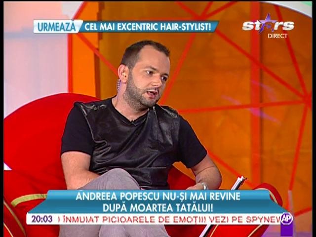 Andreea Popescu nu-şi mai revine după moartea tatălui!