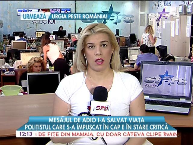 Mesajul de adio i-a salvat viaţa! Poliţistul care s-a &icirc;mpuşcat &icirc;n cap e &icirc;n stare critică