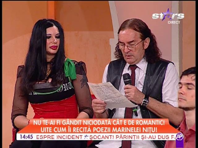Moment emoţionant! Miron Cozma &icirc;i recită o poezie de dragoste Marinelei Niţu!