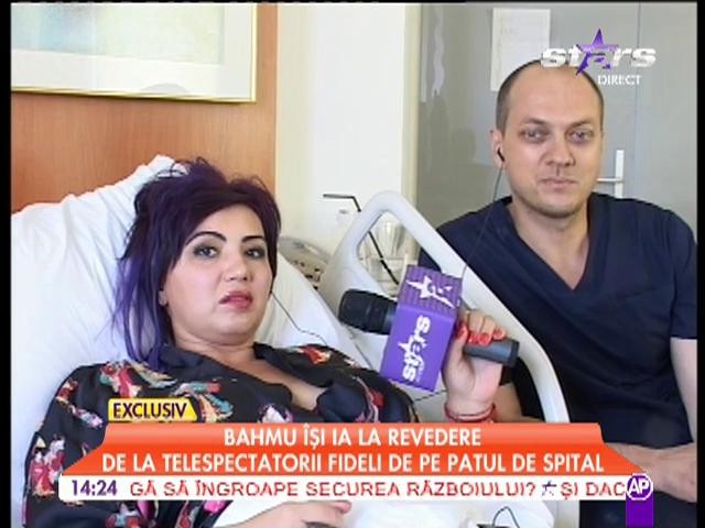 Adriana Bahmuţeanu &icirc;şi ia la revedere de la telespectatori, de pe patul de spital