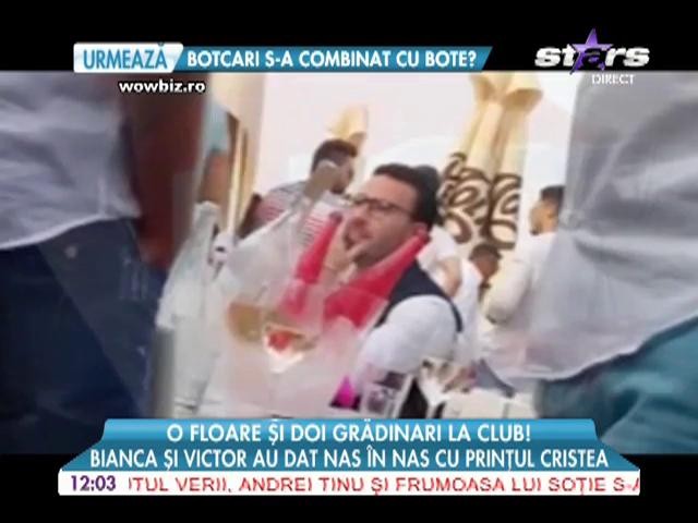 Proaspăt re&icirc;mpăcaţi, Bianca Drăguşanu şi Victor Slav au dat nas &icirc;n nas cu Prinţul Cristea