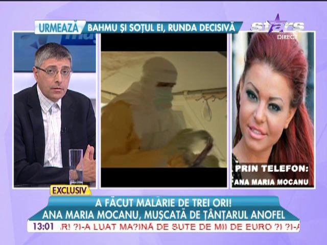Anamaria Mocanu, bolnavă de malarie, &icirc;n perioada &icirc;n care locuia &icirc;n Africa