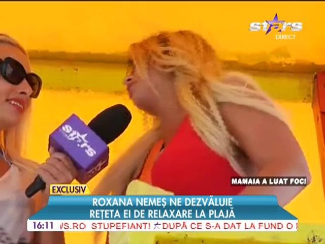 Roxana Nemeş s-a făcut salvamar!