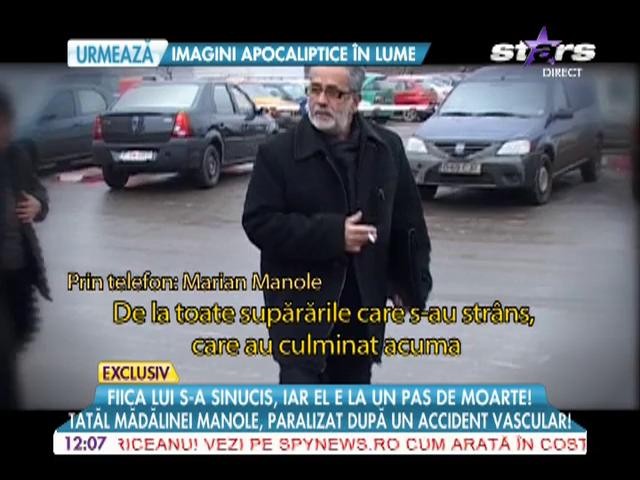 Tatăl Mădălinei Manole, paralizat &icirc;n urma unui accident vascular