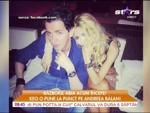 Războiul abia acum &icirc;ncepe! Keo o pune la punct pe Andreea Bălan!