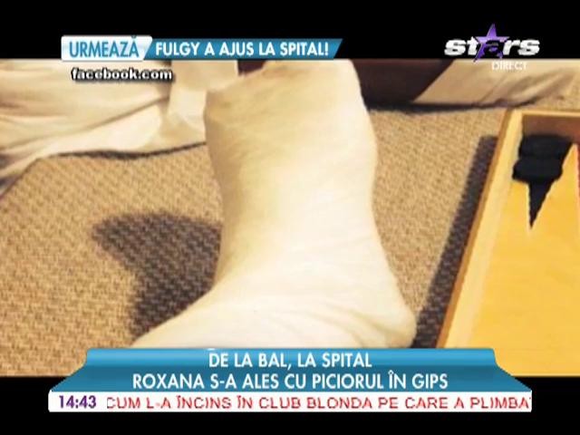 Roxana Vancea a făcut-o lată! Fosta vecină, cu piciorul &icirc;n ghips