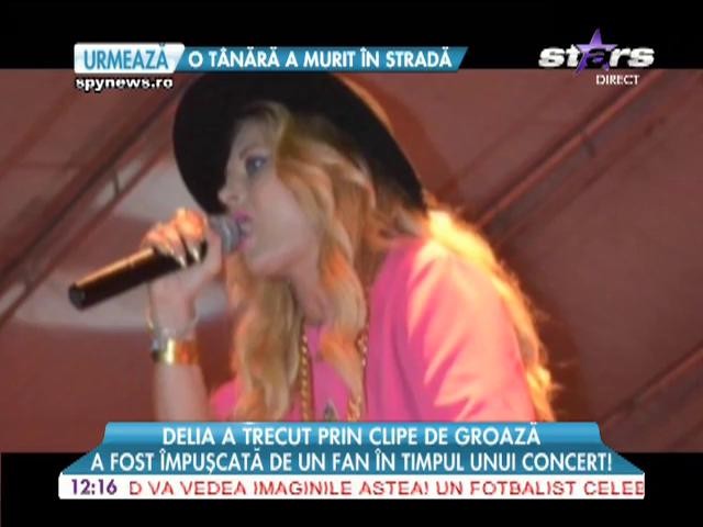 Delia, &icirc;mpuşcată de un fan &icirc;n timpul unui concert