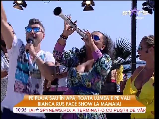 Bianca Rus face show la Mamaia!