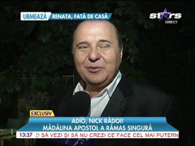 Mădălina Apostol a rămas fără Nick Rădoi