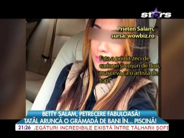 Betty Salam, petrecere fabuloasă